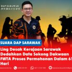 Ling desak Kerajaan Sarawak dedahkan data sokong dakwaan FWTA proses permohonan dalam 61 hari Ahli Parlimen Sibu, Oscar Ling Chai Yew menggesa kerajaan menyediakan data yang boleh disahkan serta penilaian bebas bagi menyokong dakwaan bahawa Foreign Worker Transformation Approach (FWTA) berjaya mengurangkan tempoh pemprosesan permohonan pekerja asing daripada 197 hari kepada 61 hari.