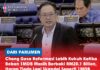 Chong gesa reformasi lebih kukuh ketika beban 1MDB masih berbaki RM20.1 bilion, harap tiada lagi skandal seperti 1MDB Ahli Parlimen Stampin, Chong Chieng Jen, mengemukakan soalan di Dewan Rakyat mengenai beban kewangan skandal 1MDB, dengan kerajaan mendedahkan Malaysia telah menanggung kos sebanyak RM51.4 bilion dan berjaya mendapatkan semula aset bernilai RM31.3 bilion.