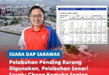 Pelabuhan Pending kurang digunakan, Pelabuhan Senari sesak: Chong kemuka soalan kepada Uggah Chong Chieng Jen mempersoalkan Timbalan Premier merangkap Menteri Infrastruktur dan Pembangunan Pelabuhan Sarawak, Datuk Amar Douglas Uggah Embas, berhubung kemerosotan jumlah kendalian kargo di Pelabuhan Pending, peningkatan kesesakan di Pelabuhan Senari serta perancangan jangka panjang Kerajaan Negeri terhadap kawasan perindustrian Pending dan Bintawa.