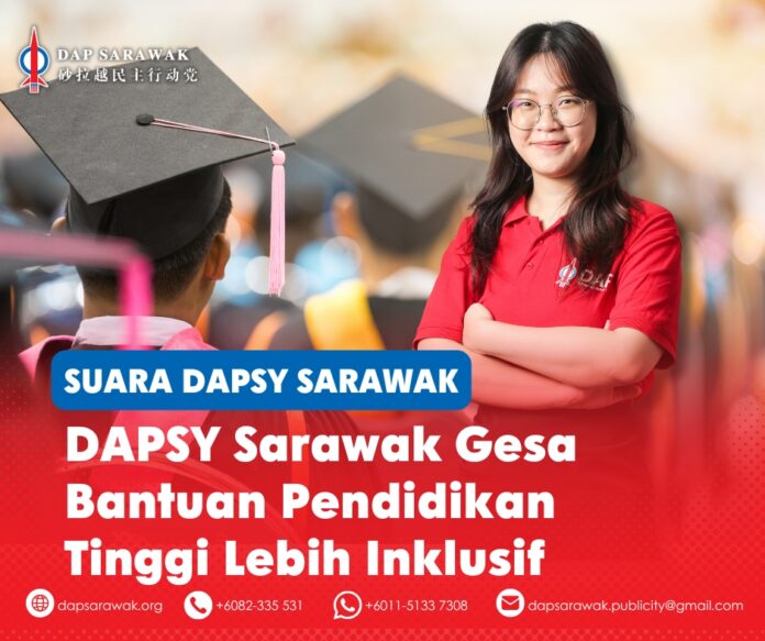 260826_DAPSWK_Arlena Bantuan Kewangan BM (1) Arlena Wee Shi Ying, menggesa Kerajaan Sarawak memperluaskan kriteria kelayakan Bantuan Kemasukan ke IPT, dengan menegaskan bahawa pelajar Sarawak yang menuntut di universiti swasta tidak seharusnya diketepikan.