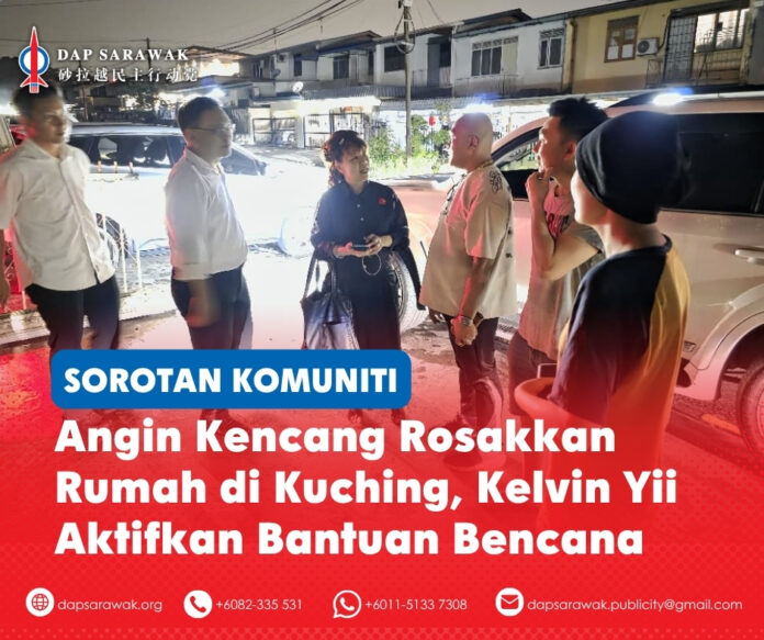 Pasukan Pusat Khidmat Kelvin Yii bersama ADUN Pending Violet Yong dan ADUN Padungan Chong Chieng Jen telah turun padang seawal mungkin untuk melawat kawasan serta rumah yang terjejas bagi menilai keadaan dan memahami kesukaran yang dihadapi penduduk.