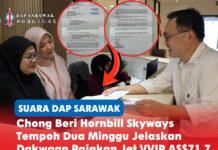 Chong beri Hornbill Skyways tempoh dua minggu jelaskan dakwaan pajakan jet VVIP AS$71.7 juta Chong Chieng Jen menyerahkan sendiri surat rasmi kepada Hornbill Skyways Sdn Bhd bagi mendapatkan penjelasan berhubung dakwaan pajakan pesawat VVIP Dassault Falcon 8X terpakai bernilai AS$71.7 juta, dengan syarikat itu diberi tempoh dua minggu untuk memberikan maklum balas.