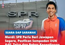 Mordi: SPR perlu beri jawapan segera, pastikan sempadan DUN adil, telus dan bebas kepentingan politik Mordi Bimol, meminta Suruhanjaya Pilihan Raya (SPR) memberi jawapan segera berhubung jurang jumlah pengundi serta asas cadangan persempadanan semula DUN Sarawak.