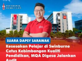 Kesesakan pelajar di Swinburne cetus kebimbangan kualiti pendidikan, MQA digesa jalankan audit George Lam menggesa Agensi Kelayakan Malaysia (MQA) menjalankan audit kualiti secara menyeluruh terhadap Swinburne University of Technology Sarawak Campus susulan kebimbangan mengenai peningkatan mendadak jumlah pendaftaran pelajar selepas pelaksanaan dasar pendidikan tinggi percuma oleh Kerajaan Sarawak.