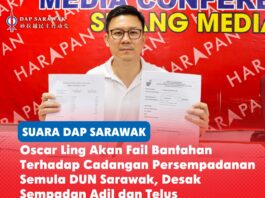 Oscar Ling akan fail bantahan terhadap cadangan persempadanan semula DUN Sarawak, desak sempadan adil dan telus Oscar Ling berkata beliau akan mengemukakan bantahan terhadap cadangan persempadanan semula kawasan pilihan raya, sambil menggesa Suruhanjaya Pilihan Raya (SPR) memastikan perwakilan yang adil serta menghormati sempadan pentadbiran dan komuniti sedia ada.