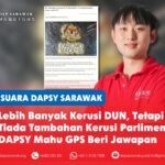 Lebih banyak kerusi DUN, tetapi tiada tambahan kerusi Parlimen: DAPSY mahu GPS beri jawapan Chong Hong Hien berkata GPS perlu menjelaskan mengapa Sarawak tidak memperoleh tambahan kerusi Parlimen selepas persempadanan terbaharu oleh Suruhanjaya Pilihan Raya (SPR), walaupun sebelum ini berhujah bahawa pertambahan kerusi DUN akan membuka laluan kepada pertambahan kerusi Parlimen.