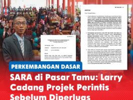 SARA di Pasar Tamu: Larry cadang projek perintis sebelum diperluas Senator Larry Asap mencadangkan projek perintis selama enam bulan bagi memperluas pembayaran SARA melalui kod QR di pasar tamu, sekali gus memberi manfaat kepada penjaja dan peniaga kecil di peringkat akar umbi.