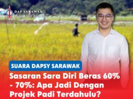 Sasaran sara diri beras 60% – 70%: Apa jadi dengan projek padi terdahulu? Timbalan Ketua DAPSY Sarawak Jordan Soo Tien Ren menggesa Kerajaan Sarawak menjelaskan hasil projek padi terdahulu dan menyediakan pelan hala tuju yang jelas serta boleh diukur bagi mencapai tahap sara diri beras 60–70 peratus.