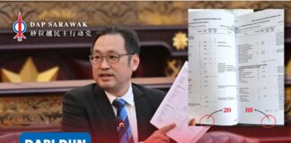 Chong persoal ketepatan dokumen Belanjawan Sarawak 2027 susulan kesilapan penomboran halaman ADUN Padungan, Chong Chieng Jen, membangkitkan kebimbangan berhubung kesilapan penomboran halaman dalam Senarai Jawatan Perjawatan Belanjawan Sarawak 2027, sambil mempersoalkan ketepatan angka serta prosedur kawalan kualiti Jabatan Perbendaharaan.