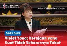 Violet Yong: Kerajaan yang kuat tidak seharusnya takut kepada kritikan pembangkang ADUN Pending Violet Yong membantah usul penggantungan ADUN Padungan Chong Chieng Jen, sambil menegaskan bahawa GPS perlu menghormati suara pembangkang dan hak rakyat untuk menuntut akauntabiliti.