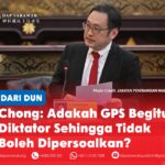 Chong: Adakah GPS begitu diktator sehingga tidak boleh dipersoalkan? ADUN Padungan, Chong Chieng Jen, mempersoalkan sama ada kerajaan GPS mampu menerima penelitian dan teguran pihak pembangkang, sambil menegaskan bahawa wakil rakyat yang dipilih oleh rakyat mesti dibenarkan mempersoalkan dokumen kerajaan dan menuntut akauntabiliti.