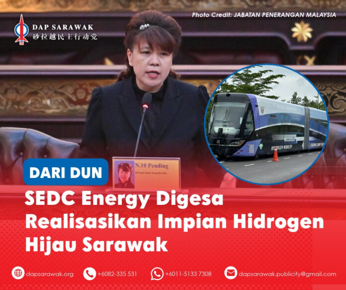 191026_DAPSWK_Violet Debate Supply Bill BM Violet Yong menggesa SEDC Energy menangani kelewatan projek, mendapatkan pembeli yang komited dan merealisasikan aspirasi hidrogen hijau Sarawak melalui projek yang berdaya maju dari segi komersial.